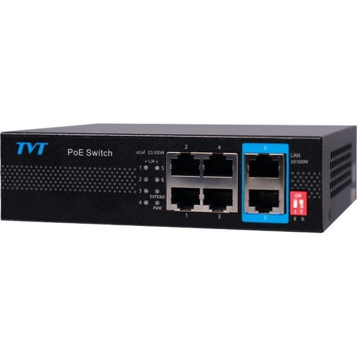 Комутатор мережевий TVT DIGITAL TD-B2204S1-PEU зображення 3