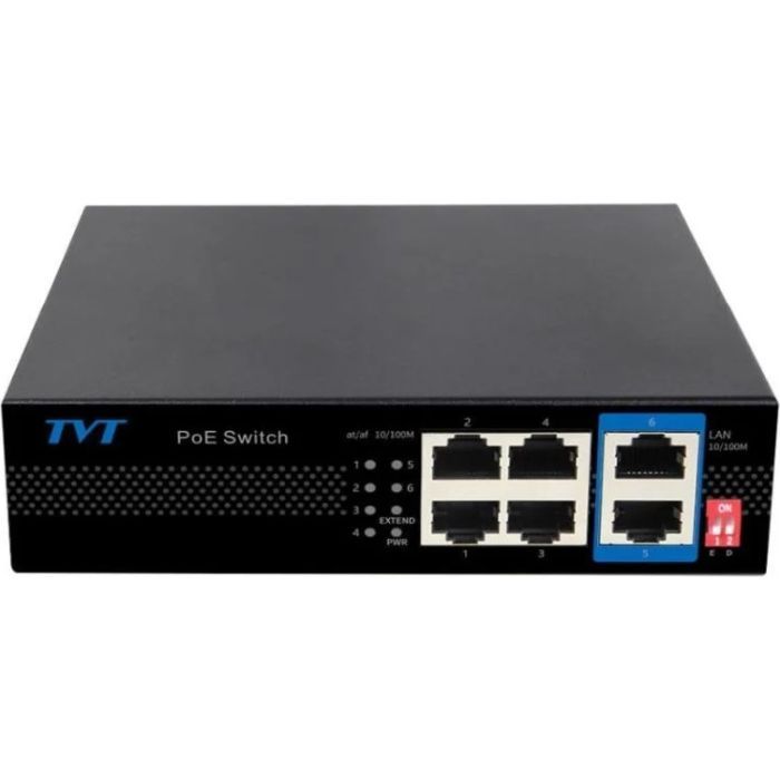 Комутатор мережевий TVT DIGITAL TD-B2204S1-PEU зображення 6
