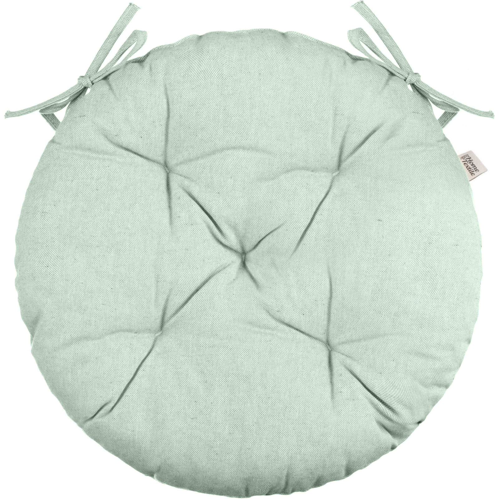 Подушка на стул Ardesto Oliver, круглая 40 см, 100% хлопок, нап-ч: 50% холоф, 50% пп, серый светлый (ART03OL) изображение 2