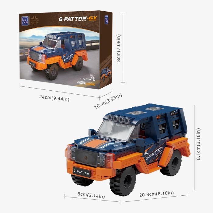 Конструктор Pantasy George Patton G-PATTON ️GX 1:18 оранжевый (86701) изображение 4