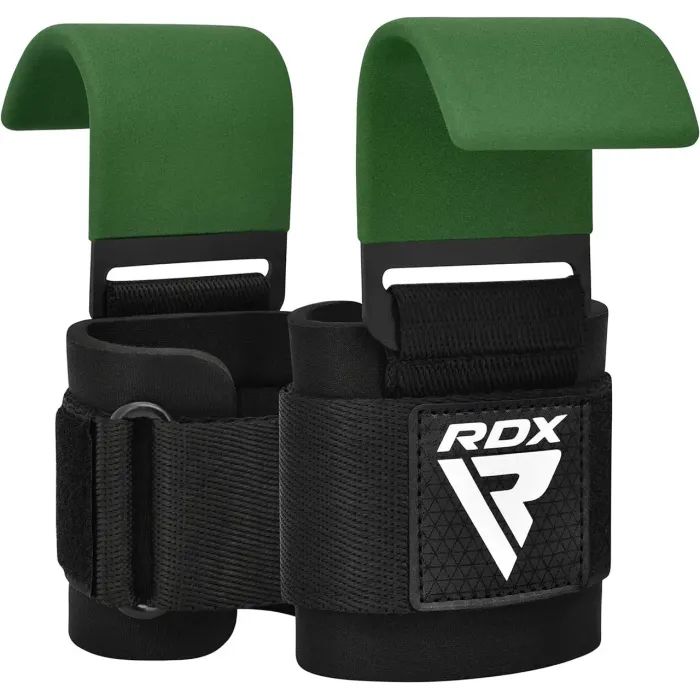 Гаки для тяги на зап'ястя RDX W5 Gym Hook Strap Army Green Plus (WAN-W5AG+) зображення 2