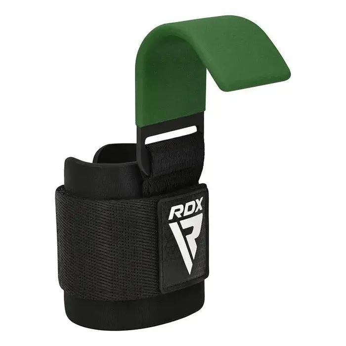 Гаки для тяги на зап'ястя RDX W5 Gym Hook Strap Army Green Plus (WAN-W5AG+) зображення 3