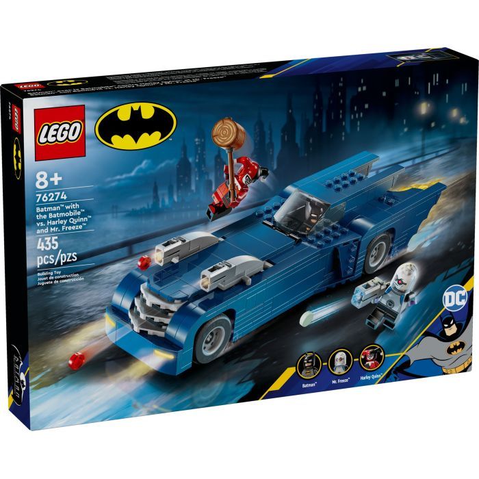 Конструктор LEGO Batman Бэтмен на бэтмобиле против Харли Квинн и Мистера Фриза (76274)