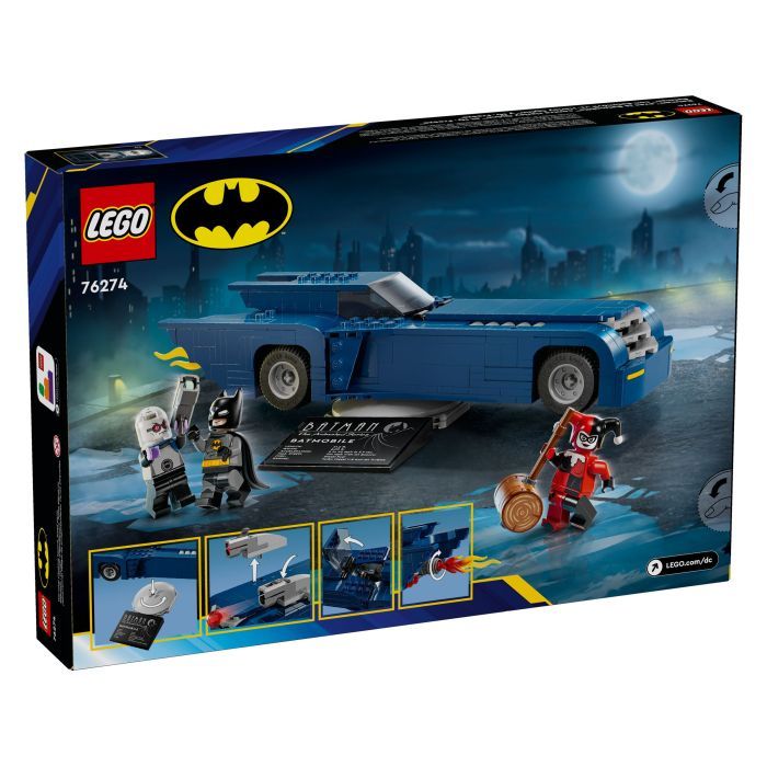 Конструктор LEGO Batman Бэтмен на бэтмобиле против Харли Квинн и Мистера Фриза (76274) изображение 7