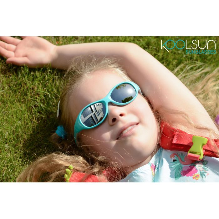 Дитячі сонцезахисні окуляри Koolsun Flex синьо-зелений 3-6 років (KS-FLRS003) зображення 2