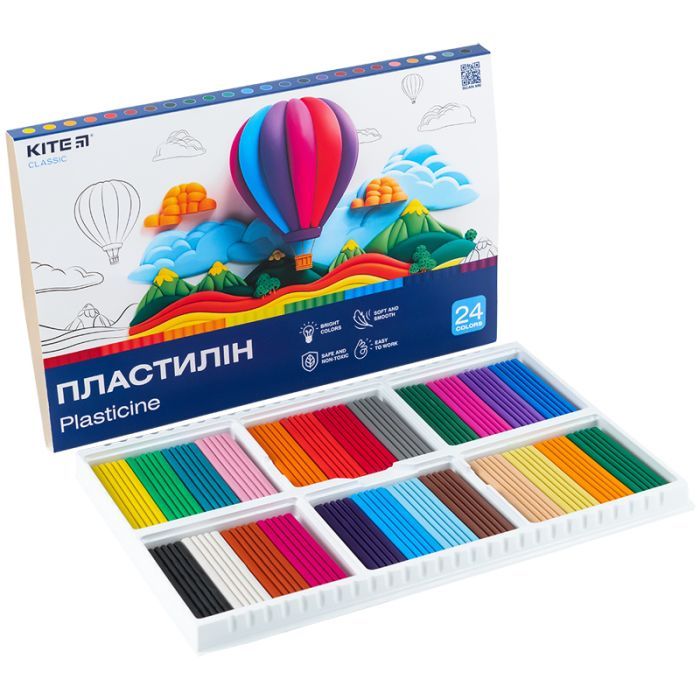 Пластилин Kite Classic 24 цвета, 480 г (K-089) изображение 5