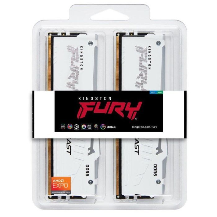 Модуль памяти для компьютера DDR5 64GB (2x32GB) 6400 MHz Beast White RGB XMP Kingston Fury (ex.HyperX) (KF564C32BWAK2-64) изображение 4