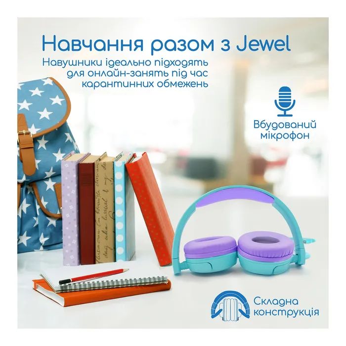 Наушники Promate Jewel Bubblegum (jewel.bubblegum) изображение 3