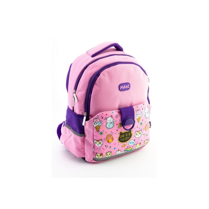 Рюкзак шкільний Maxi 15" Рожевий з фіолетовим (MX86828)