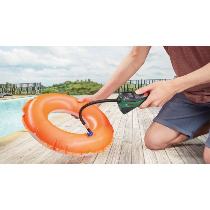 Автомобильный компрессор Bosch EasyPump, 3.6V, 3Ah, 10.3 бар, 10 л/мин, 0.4 кг (0.603.947.000) изображение 4