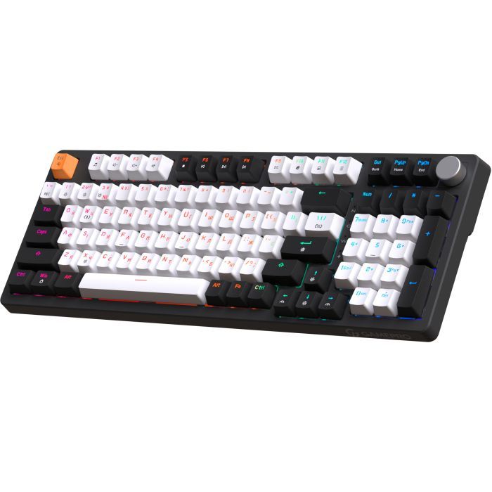 Клавиатура GamePro MK170W Hot-Swap Red Swich RGB USB UA White (MK170W) изображение 3