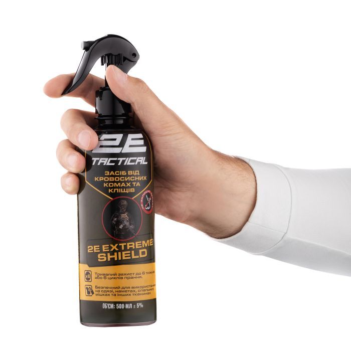 Спрей от насекомых 2E Tactical Extreme Shield От кровососущих насекомых и клещей Для обработки одежды и снаряжения 500 мл (2E-RPLNTPN05-500) изображение 3