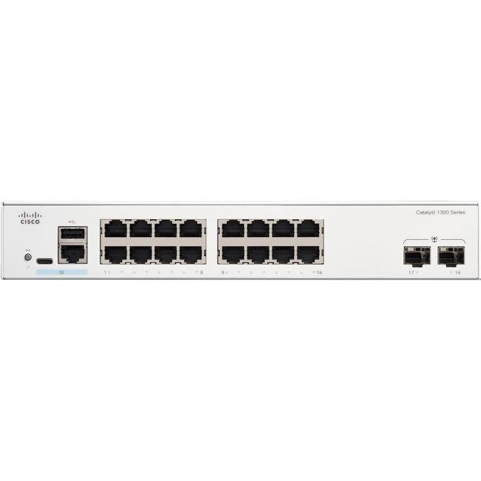 Коммутатор сетевой Cisco C1300-16T-2G изображение 2