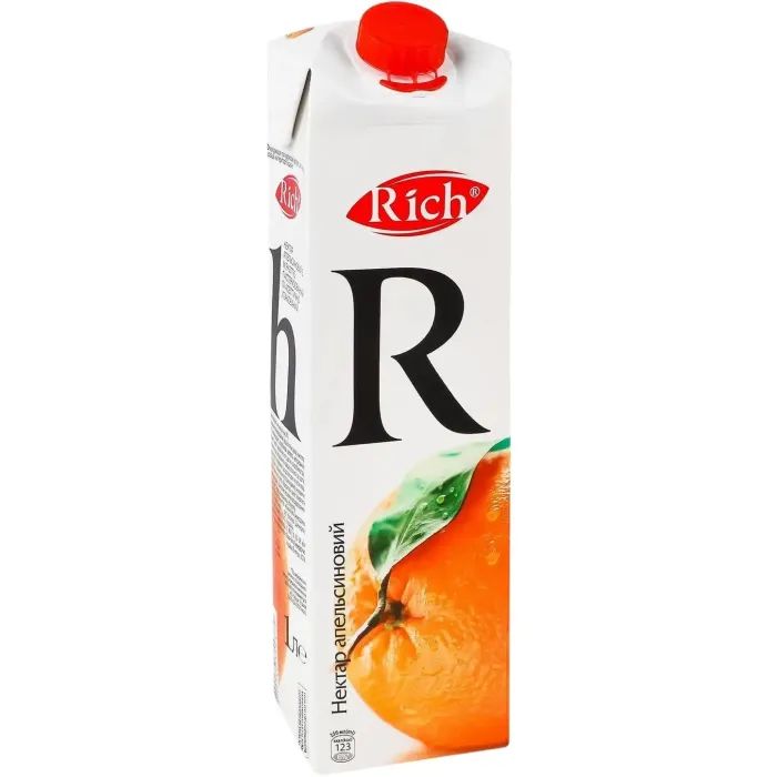 Сок Rich Апельсиновый нектар с мякотью 1 л (4820039351791/4820039354372)
