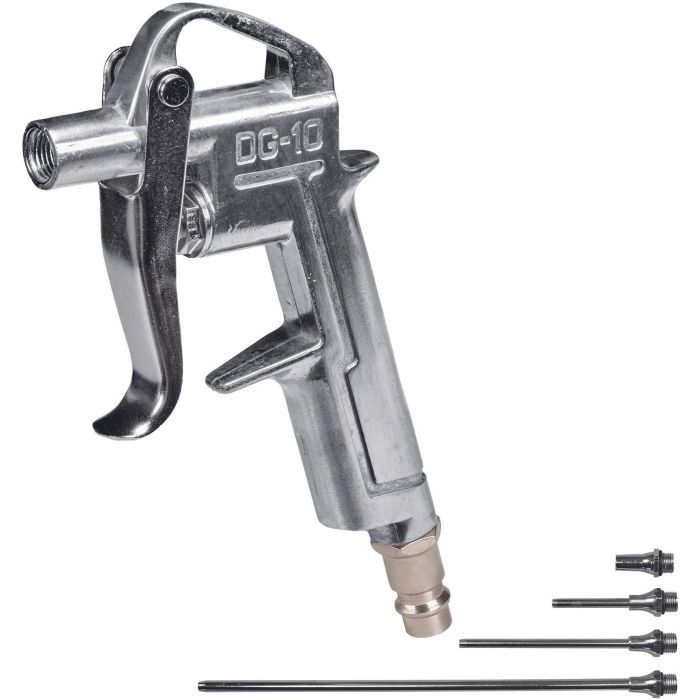 Пистолет для продувки Einhell с насадками 4шт, 20/50/95/220мм, 8бар (4132762) > цены в Киеве и Украине Пистолет для продувки Einhell с насадками 4шт, 20/50/95/220мм, 8бар (4132762)