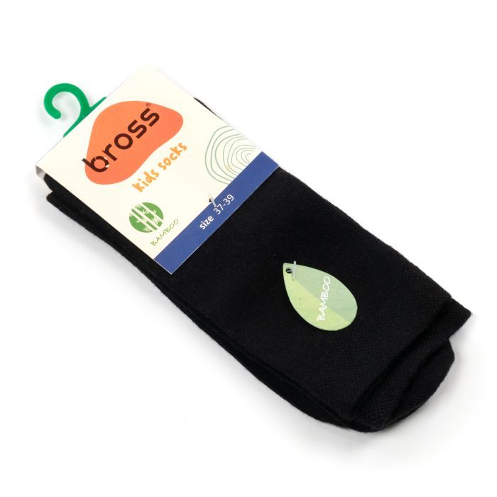 Шкарпетки дитячі Bross однотонні (10122-13-black) зображення 2