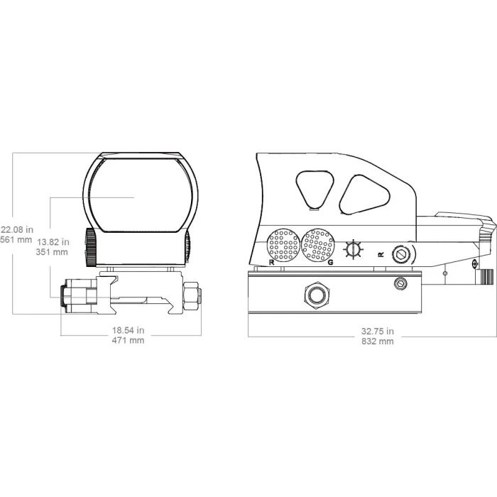 Коллиматорный прицел Vector Optics Z4 1x23х34 (RDSL26) изображение 10