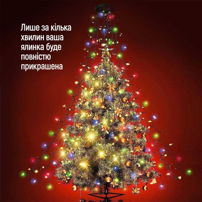 Гірлянда ColorWay Каскад LED 98 7 x 1.5 м 8 функцій (CW-G-98L71CUMC) зображення 11