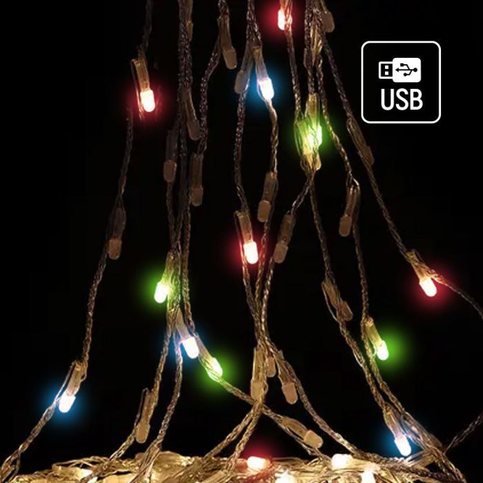 Гірлянда ColorWay Каскад LED 98 7 x 1.5 м 8 функцій (CW-G-98L71CUMC) зображення 2