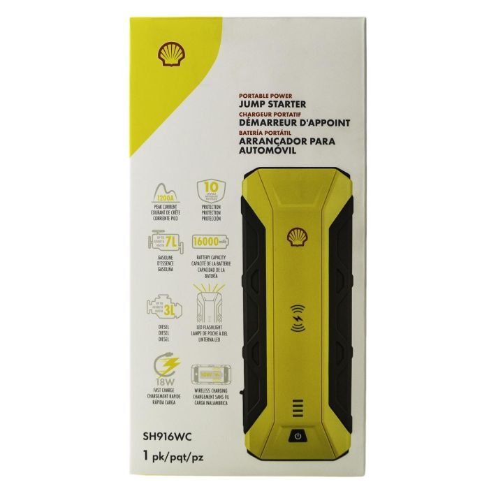 Пуско зарядное устройство Shell 16000mAh (SH916WC-CB(Grey+Yellow)) изображение 10