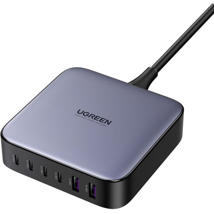 Зарядное устройство Ugreen 6xUSB 200W (4хUSB-C+2xUSB-A) Gan CD271 (40914)