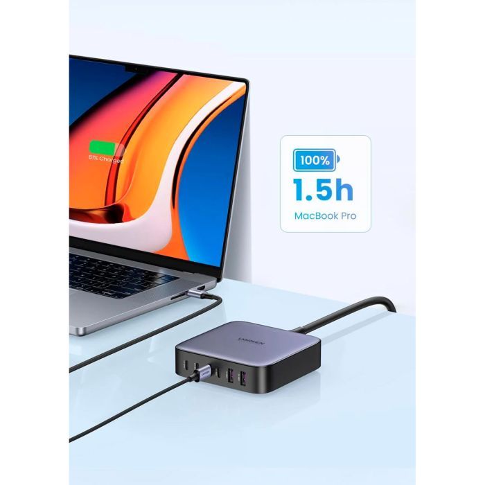 Зарядное устройство Ugreen 6xUSB 200W (4хUSB-C+2xUSB-A) Gan CD271 (40914) изображение 5