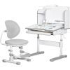 Парта со стулом Mealux Nemo Grey (полка + лампа) (BD-38 G)