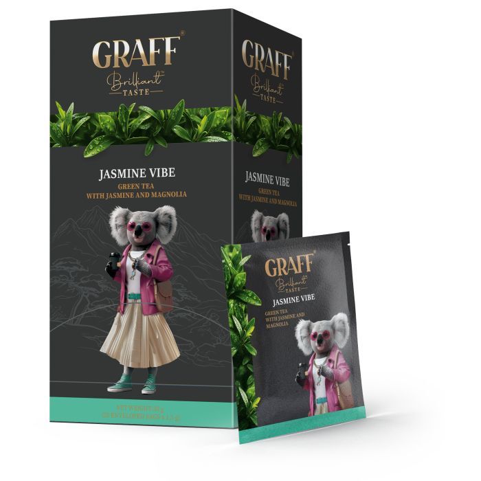 Чай Graff Jasmine Vibe Зеленый 20 саше по 1.5 г (4820279610733)