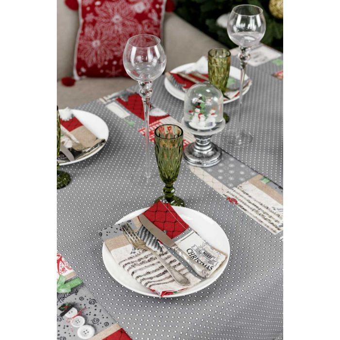 Дорожка на стол Прованс Merry Christmas серая 40x140 см (031480) изображение 4