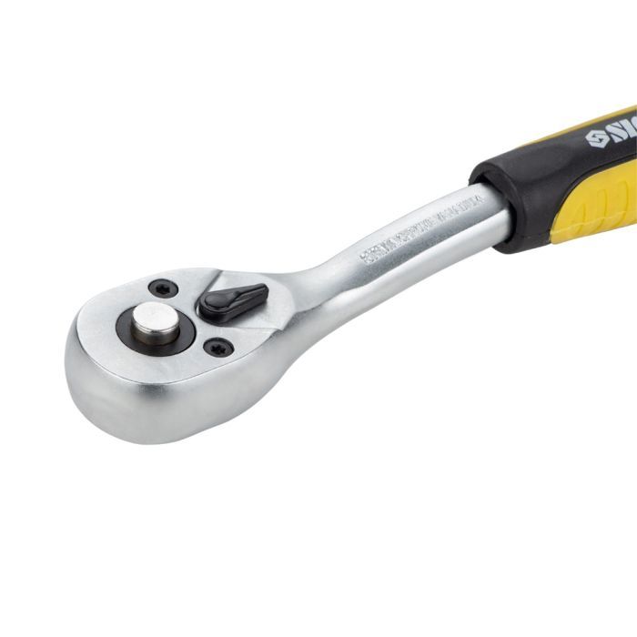 Трещотка Sigma с изогнутой ручкой 1/4" 150мм 72T CrV (6050071) изображение 2