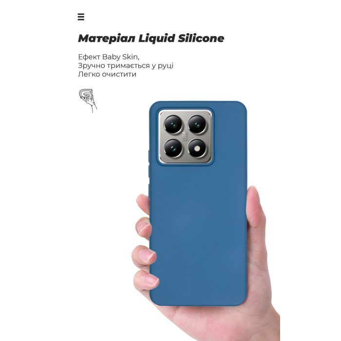 Чехол для мобильного телефона Armorstandart ICON Xiaomi 14T Dark Blue (ARM79356) изображение 7