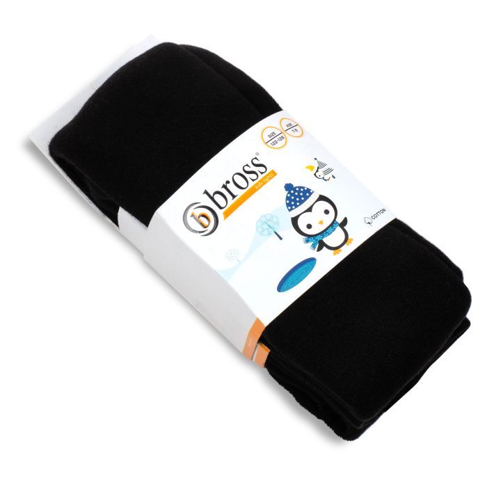 Колготки детские Bross махровые (12259-9-black)