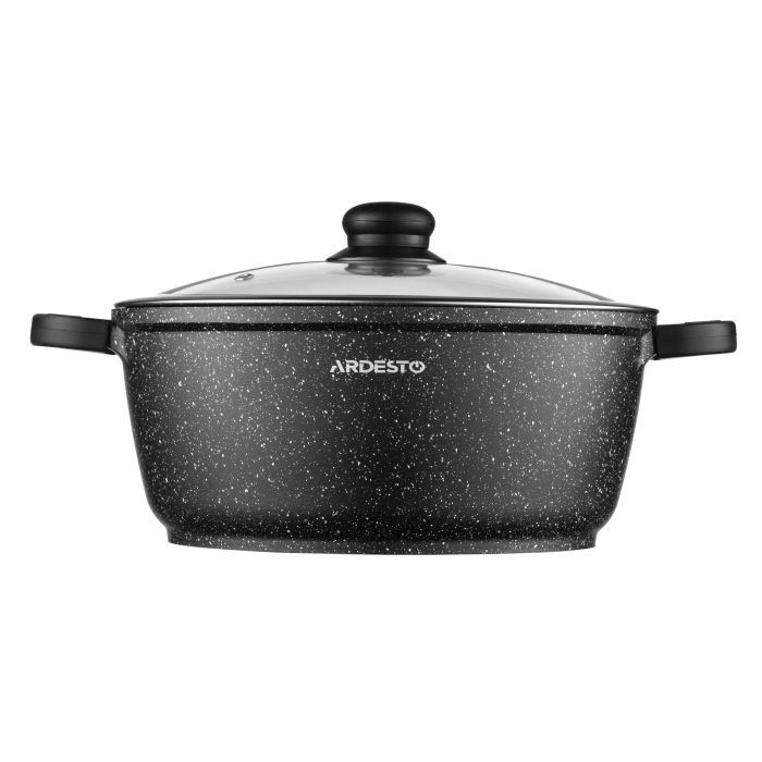 Кастрюля Ardesto Gemini Anzio, 1.8л, алюміній, чорний (AR2418GE) изображение 3