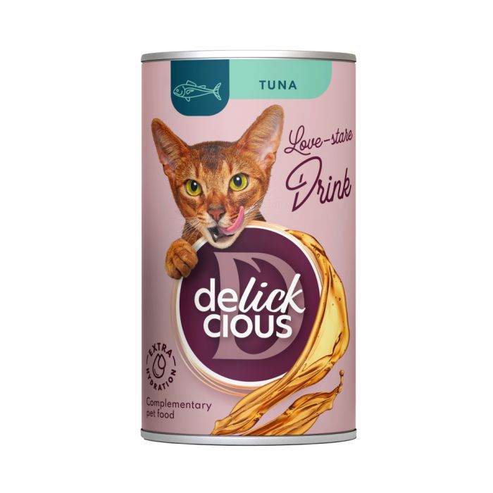 Вологий корм для кішок Delickcious Напій з тунцем 140 г (4820269141544)