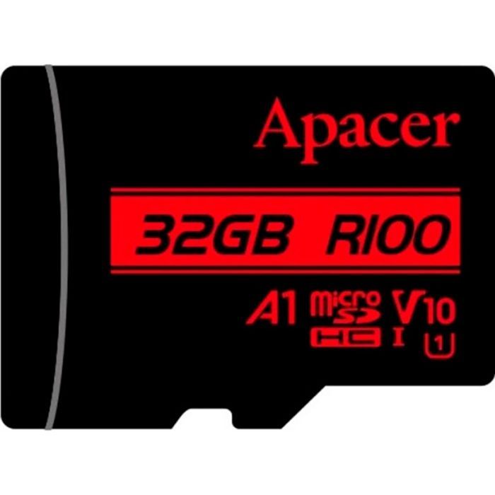 Карта пам'яті Apacer 32GB microSD class 10 UHS-I V10 A1 (AP32GMCSH10UB-R)