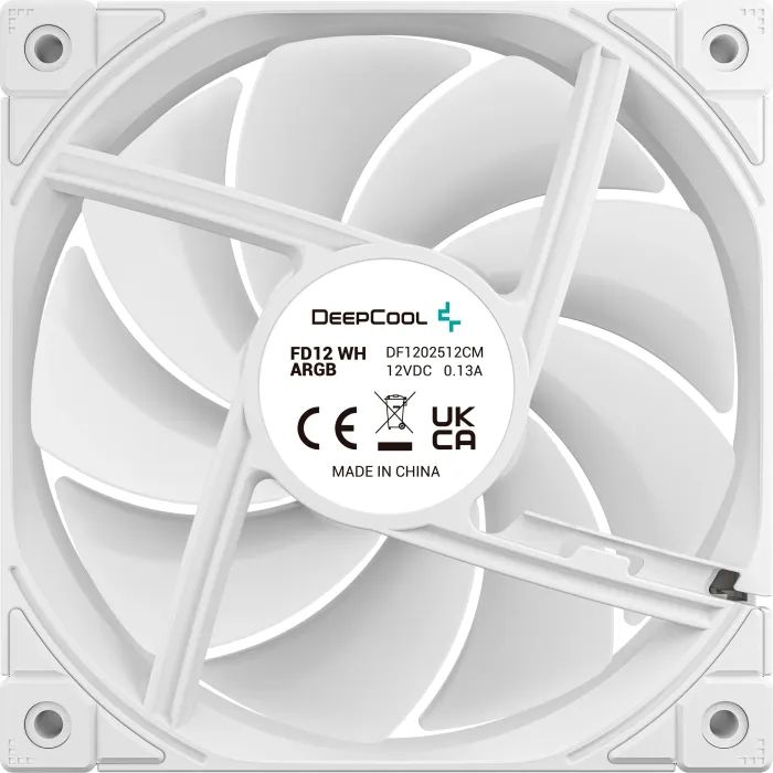 Кулер для корпуса Deepcool FD12 WH (R-FD12-WHNPN1-G) изображение 4