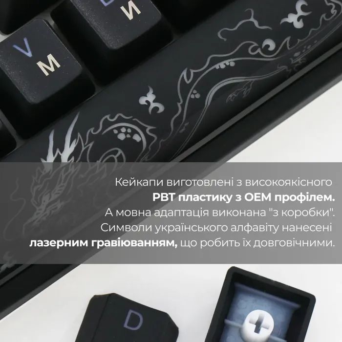 Клавиатура Ducky One 3 Mini Cherry MX Brown RGB UA USB White (DKON2161ST-BUAPXPWWWSC1) изображение 8