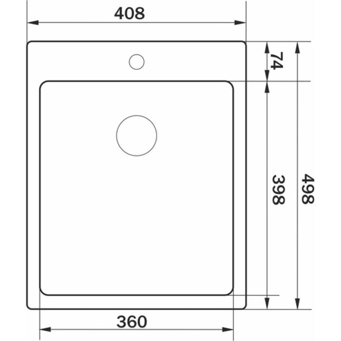 Мойка кухонная GRANADO Pravia S201 black (GS01201B) изображение 7