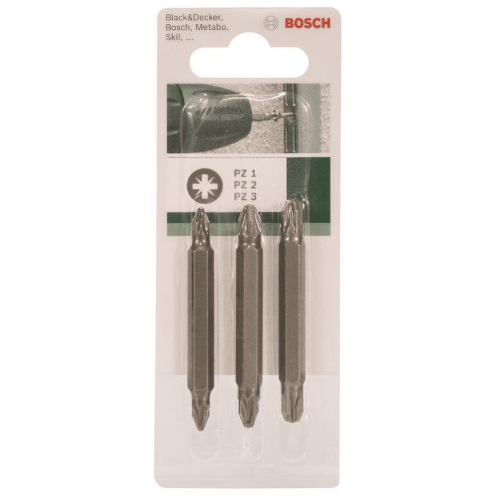 Набор бит Bosch PZ/PZ, 60мм, 3шт (2.609.255.962)