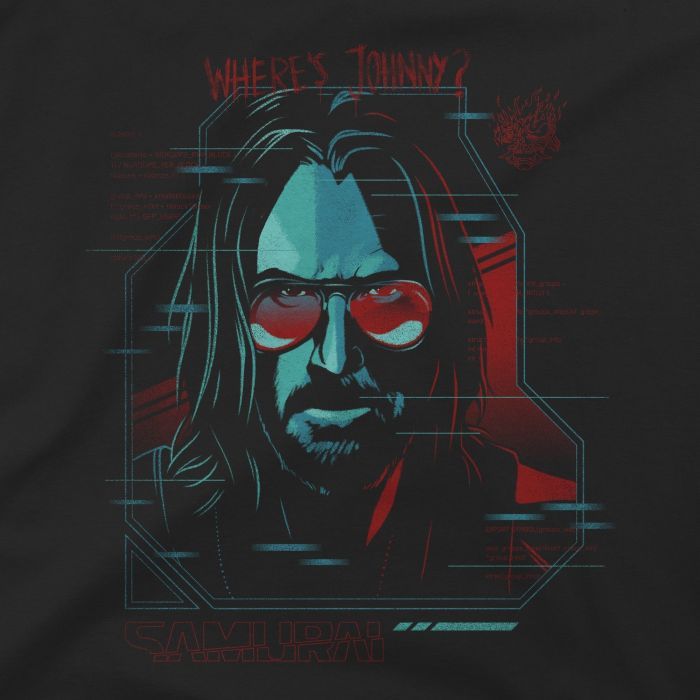 Футболка Jinx Cyberpunk 2077 - Digital Ghost Tee Black, M (JINX-10791M) изображение 2