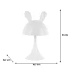Нічник Kite Світильник LED з акумулятором Simple Bunny, білий (K25-317-1-1) зображення 6