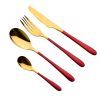 Набор столовых приборов Bergner Lisboa red 16 предметів (BG-45148-RD) изображение 7