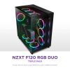 Кулер для корпуса NZXT F120RGB Duo-120mm Dual-sideRGB Fan-Tripl (RF-D12TF-B1) изображение 6