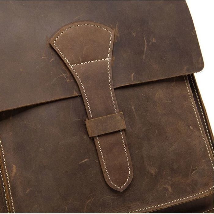 Сумка Vintage Мужская Коричневая (14660) изображение 8