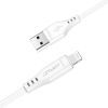 Дата кабель USB 2.0 AM to Lightning 1.2m 2.4A TPE C3-02 White Acefast (6974316280835) изображение 2