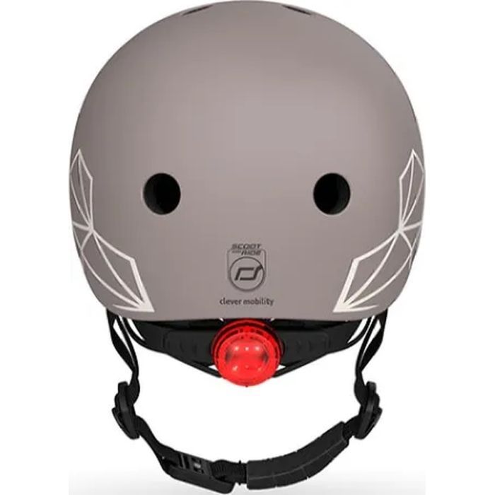 Шлем Scoot&Ride 45-51см, зебра, с фонариком (SR-181206-ZEBRA) изображение 4