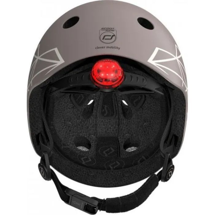 Шлем Scoot&Ride 45-51см, зебра, с фонариком (SR-181206-ZEBRA) изображение 5