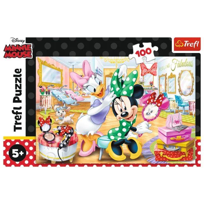 Пазл Trefl Mickey&friends Мінні в салоні краси 100 елементів (5900511163872) зображення 3