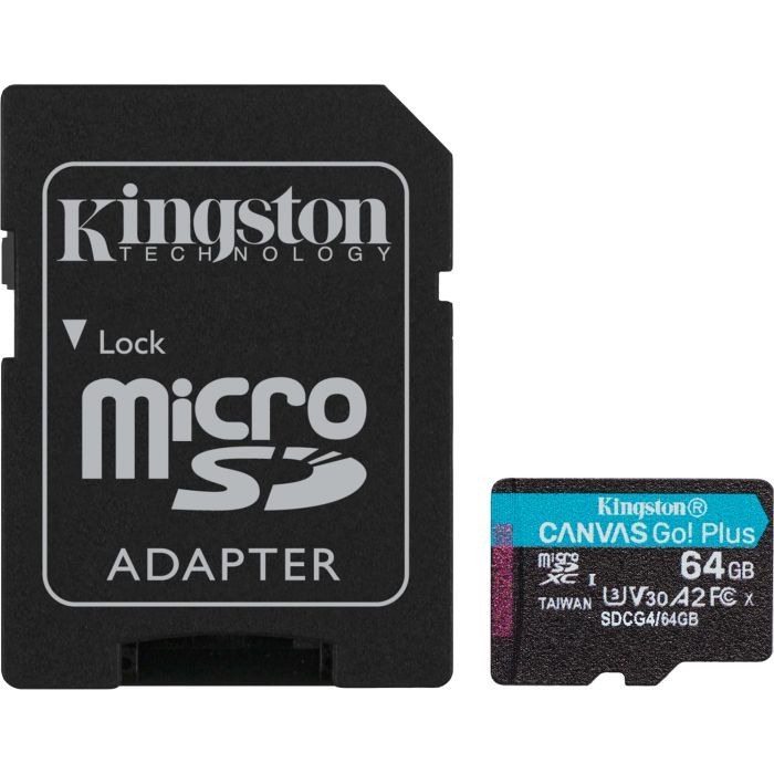 Карта пам'яті Kingston 512GB microSDXC сlass 10 UHS-I U3 V30 A2 Canvas Go Plus G4 (SDCG4/512GB)