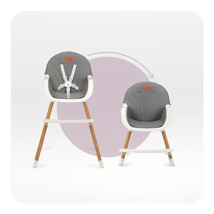 Стілець для годування MoMi Reki 2в1 Grey (KRKA00034) зображення 5
